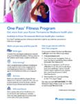 One Pass® Fitness Program Flyer